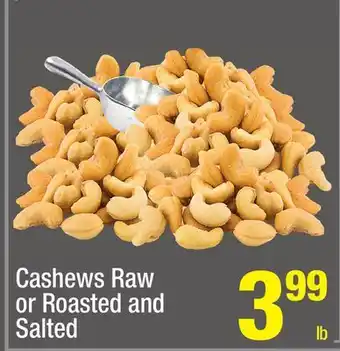Super King Markets Cashews raw or roasted and salted offer