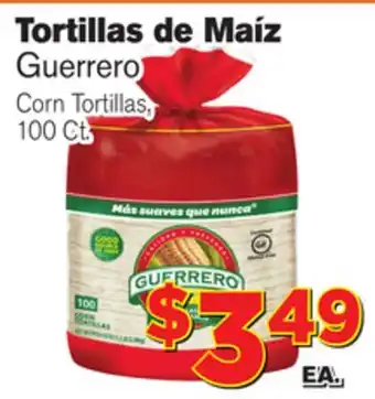 El Super Fresh Guerrero corn tortillas offer