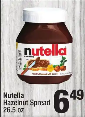 Super King Markets Nutella hazelnut spread offer