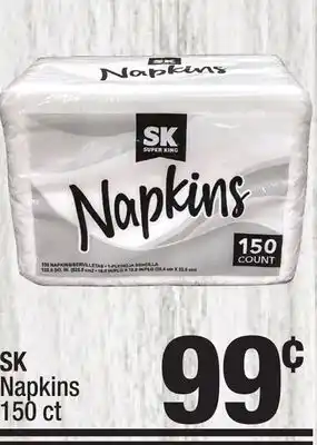 Super King Markets Sk napkins offer