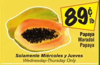 El Super Maradol papaya offer