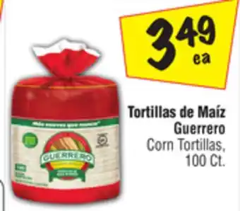 El Super Guerrero corn tortillas offer