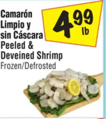 El Super Peeled & deveined shrimp offer