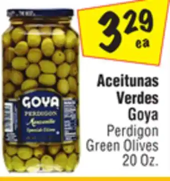 El Super Perdigon green olives offer