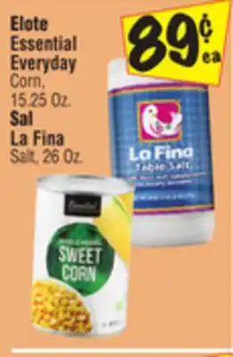 El Super Corn, 15.25 oz., salt, 26 oz offer