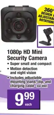 Menards Mini wearable security & spy camera offer