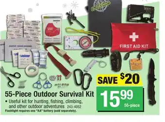 Menards Guidesman outdoor survival kit offer