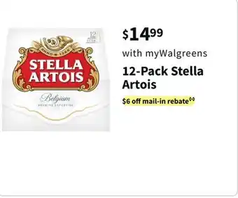 Walgreens 12-pack stella artois offer