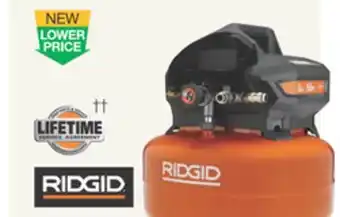 The Home Depot Ridgid 6-gallon portable compressor offer