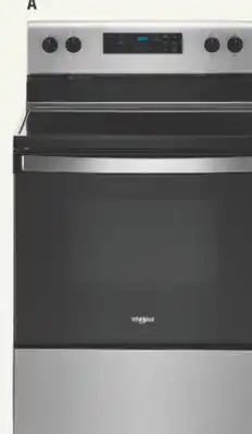 The Home Depot Whirlpool 5.3 cu. ft. stainless steel electric range offer
