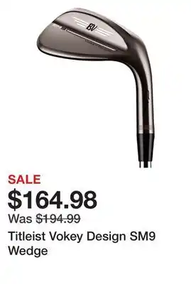 Dick's Sporting Goods Titleist vokey design sm9 wedge offer