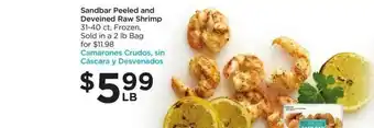 Food 4 Less Sandbar Peeled And Deveined Raw Shrimp offer