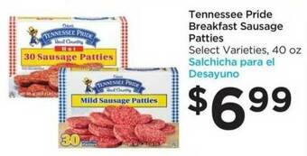 Food 4 Less Tennessee Pride Breakfast Sausage Patties offer