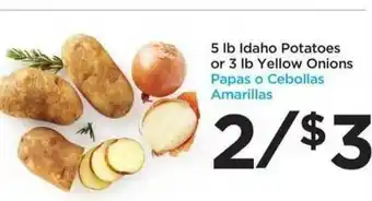 Food 4 Less 5 Lb Idaho Potatoes Or 3 Lb Yellow Onions offer