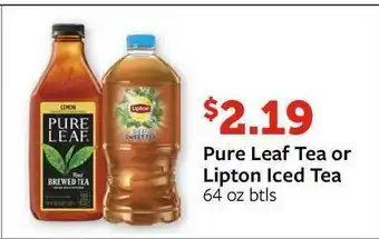 Fareway Pure Leaf Tea Or Lipton Iced Tea offer