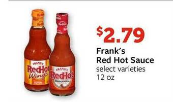 Fareway Frank's Red Hot Sauce offer