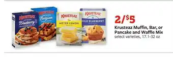 Fareway Krusteaz Muffin, Bar, Or Pancake And Waffle Mix offer