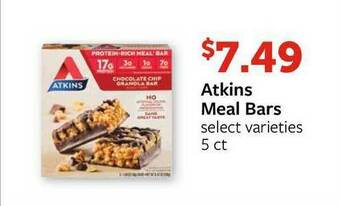 Fareway Atkins Meal Bars offer