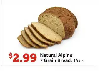 Fareway Natural Alpine 7 Grain Bread offer