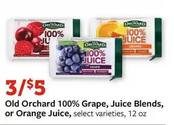 Fareway Old Orchard 100% Grape, Juice Blends, Or Orange Juice offer