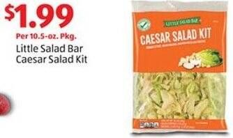 Aldi Little Salad Bar Caesar Salad Kit offer