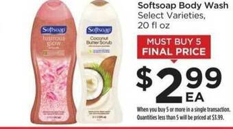 Food 4 Less Softsoap Body Wash offer