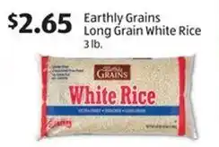 Aldi Earthly Grains Long Grain White Rice 3 lb. offer