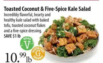 Market of Choice Toasted Coconut & Five-spice Kale Salad offer