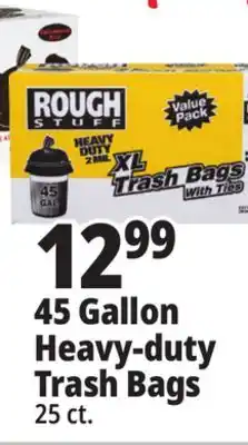 Ocean State Job Lot 45 gallon heavy-duty trash bags offer
