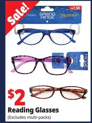 Ocean State Job Lot Reading glasses offer