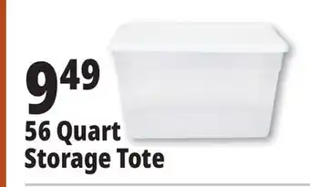 Ocean State Job Lot 56 quart storage tote offer