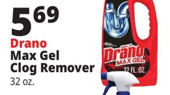 Ocean State Job Lot Drano max gel clog remover offer