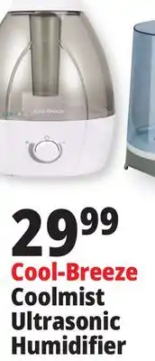 Ocean State Job Lot Cool-breeze 25w ultrasonic cool mist humidifier, 1 gal offer
