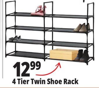 Ocean State Job Lot 4 tier twin shoe rack offer
