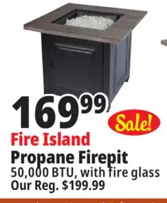 Ocean State Job Lot Fire island propane firepit offer