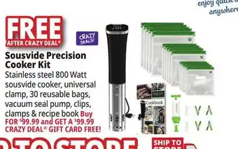 Ocean State Job Lot Sousvide art precision cooker kit offer