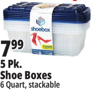 Ocean State Job Lot 5 pk. shoe boxes offer