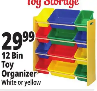 Ocean State Job Lot Whitmor 12-bin storage organizer, primary colors offer
