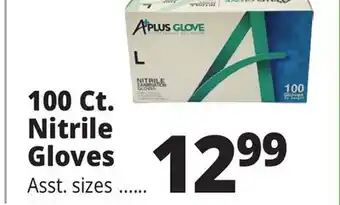 Ocean State Job Lot 100 ct. nitrile gloves offer