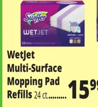 Ocean State Job Lot Wetjet multi-surface mopping pad refills offer