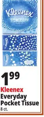 Ocean State Job Lot Kleenex everyday pocket tissue offer
