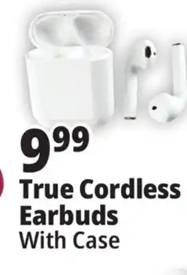 Ocean State Job Lot Techbunch wireless earbuds with charging case offer