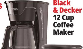 Ocean State Job Lot Black & decker 12 cup coffee maker offer