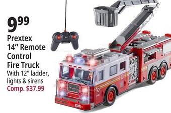Ocean State Job Lot Prextex 14 remote control fire truck offer