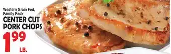 Bravo Supermarkets Center cut pork chops offer