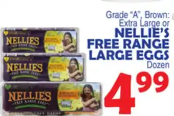 Bravo Supermarkets Nellie's free range large eggs offer