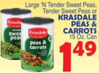 Bravo Supermarkets Krasdale peas & carrots offer
