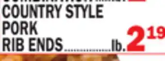 Bravo Supermarkets Country style pork rib ends offer