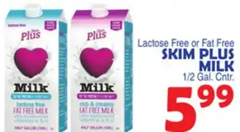 Bravo Supermarkets Skim plus milk offer