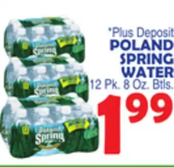 Bravo Supermarkets Poland spring water offer